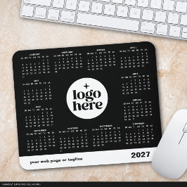 2027 Zakelijke Kalender met volledige jaar in op m Muismat