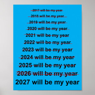 2027 Zal Een Grappig Nieuwjaarsvoornemen Meme Zijn Poster