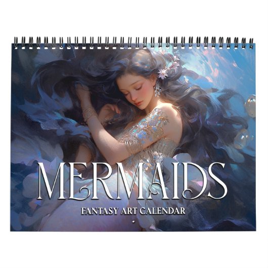 2027 Zeemeerminnen 2 Fantasy Kunstkalender Kalender (Hoes)