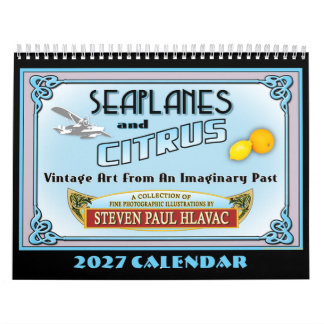 2027 Zeewater-vliegtuigen en Citrus Kalender