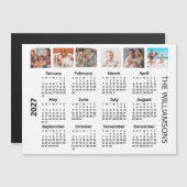 2027 Zes Foto's Kalender Magneet (Voorkant / Achterkant)