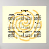 2027 Zonnige Dagen Kalender van Janz Poster (Voorkant)