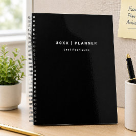 2027 Zwart en Wit Maandelijkse/Weekelijkse Planner