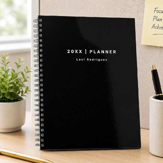 2027 Zwart en Wit Maandelijkse/Weekelijkse Planner