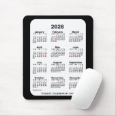 2028 2028 2010 Zwarte Agenda van Janz Muismat (Met muis)