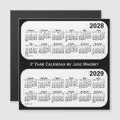 2028-2029 2 jaar zwart-wit agenda van Janz (Voorkant / Achterkant)