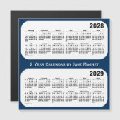 2028-2029 Politiedoos Blauw 2 jaar Agenda van Janz (Voorkant / Achterkant)