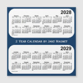 2028-2029 Politiedoos Blauw 2 jaar Agenda van Janz (Voorkant)