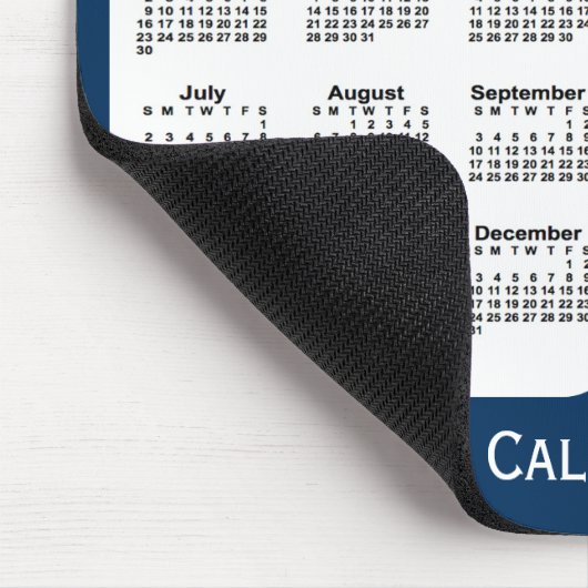 2028-2029 Politiedoos Blauw 2 jaar Agenda van Janz Muismat (Hoek)