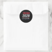 2028 3e termijn laat dit oplossen ronde sticker (Tas)