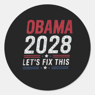 2028 3e termijn laat dit oplossen ronde sticker