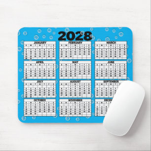 2028 Agenda Bellen Op Aqua Muismat