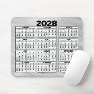 2028 Agenda Golvende Geborsteld Staal Abstract Muismat