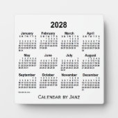2028 Agenda van de witte schijf van Janz Fotoplaat (Voorkant)