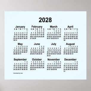 2028 Alice Blue Agenda van Janz Print