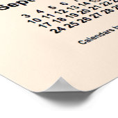 2028 Antieke witte kalender van Janz Print (Hoek)