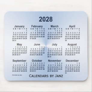 2028 De Witte Kalender van het Schrikkeljaar door Muismat
