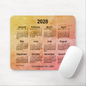 2028 Foiled Grey Calendar door Janz Muismat (Met muis)
