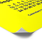 2028 Gele kalender van Janz Print (Hoek)