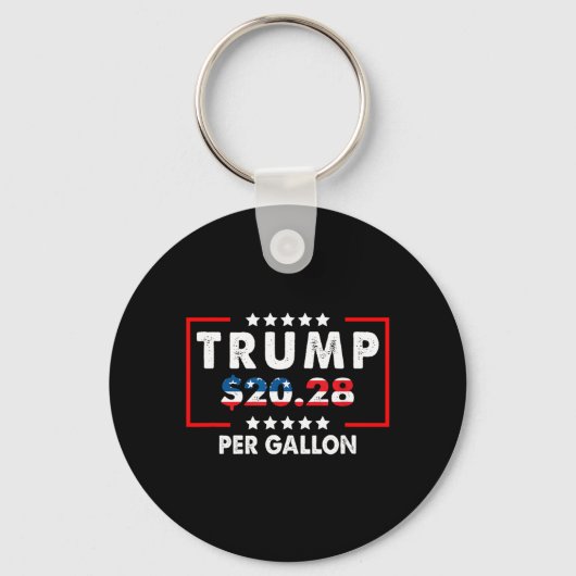 2028 Per Gallon Grappige Gasprijs Mannen Vrouwen Sleutelhanger (Voorkant)