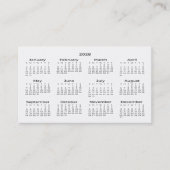 2028 Portefeuillegrootte Kalender Visitekaartje (Voorkant)