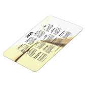 2028 Sepia Vanishing Point Agenda van Janz 4x6 Magneet (Linkerzijde)