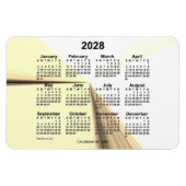 2028 Sepia Vanishing Point Agenda van Janz 4x6 Magneet (Horizontaal)