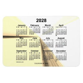 2028 Sepia Vanishing Point Agenda van Janz 4x6 Magneet