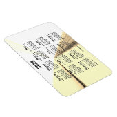 2028 Sepia Vanishing Point Agenda van Janz 4x6 Magneet (Rechterzijde)