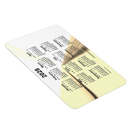 2028 Sepia Vanishing Point Agenda van Janz 4x6 Magneet (Rechterzijde)