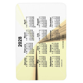 2028 Sepia Vanishing Point Agenda van Janz 4x6 Magneet