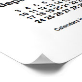 2028 witte kalender van Janz Print (Hoek)