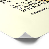 2028 Zonnedagen Agenda van Janz Poster (Hoek)