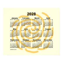 2028 Zonnige Dagen Kalender van Janz Poster