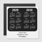 2029-2030 Agenda van de zwarte en witte school van (Voorkant / Achterkant)
