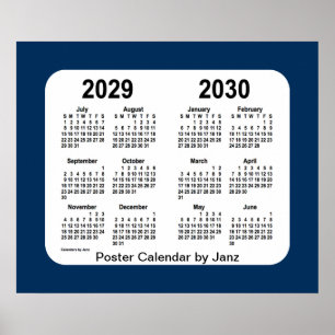 2029-2030 Politiebox Blauwe schoolagenda van Janz Poster