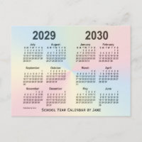 2029-2030 Rainbow Cloud School Agenda van Janz