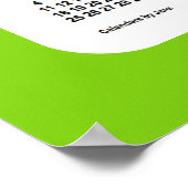 2029-2030 Yellow Green School Calendar van Janz Poster (Hoek)