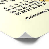 2029-2030 Zonnige Dagen Schooljaar Kalender van Ja Poster (Hoek)