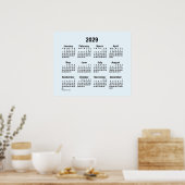2029 Alice Blue Agenda van Janz Print (Keuken)