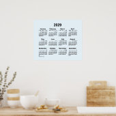 2029 Alice Blue Kalender van Janz Print (Keuken)