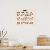 2029 Antiek witte agenda van Janz Print (Keuken)