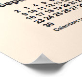 2029 Antieke witte kalender van Janz Print (Hoek)