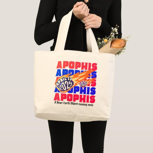 2029 APOPHIS ASTEROÏDE NEO GROTE TOTE BAG (Voorkant (product))