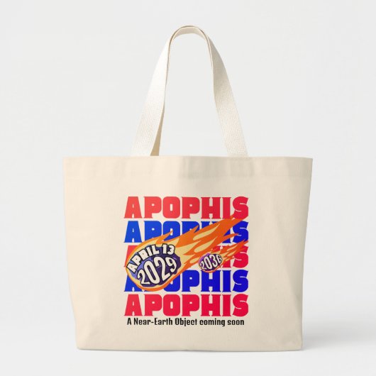 2029 APOPHIS ASTEROÏDE NEO GROTE TOTE BAG (Voorkant)