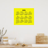 2029 Gele kalender door Janz Print (Keuken)