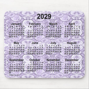 2029 Kleine belletjes Paarse kalender van Janz Muismat
