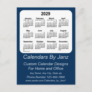 2029 Politiedoos Blauwe agenda van Janz Briefkaart