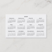 2029 Portefeuille Maat Kalender Visitekaartje (Voorkant)