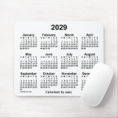 2029 White Calendar van Janz Muismat (Met muis)